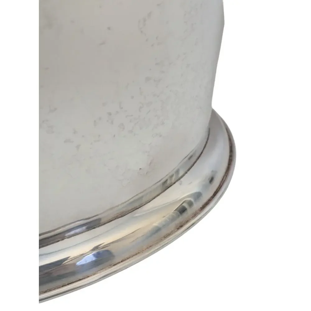 Pottery Barn Silverplate Large Stag Ice Bucket Deer Antler Party Wine Champagne